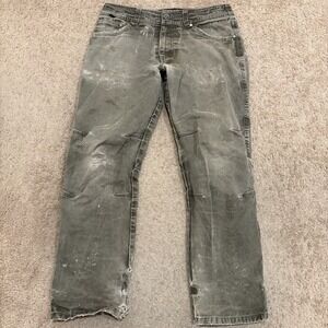 Kuhl Hot Rydr Pants Men's 35x29 Brown Flannel Lined Patina Dye Hiking Outdoor